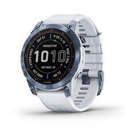 Умные часы Garmin Fenix 7X Sapphire Solar Титан Mineral Blue DLC с ремешком из белого камня 51 мм