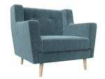 Кресло Брайтон, Бирюзовый, Велюр, 108865