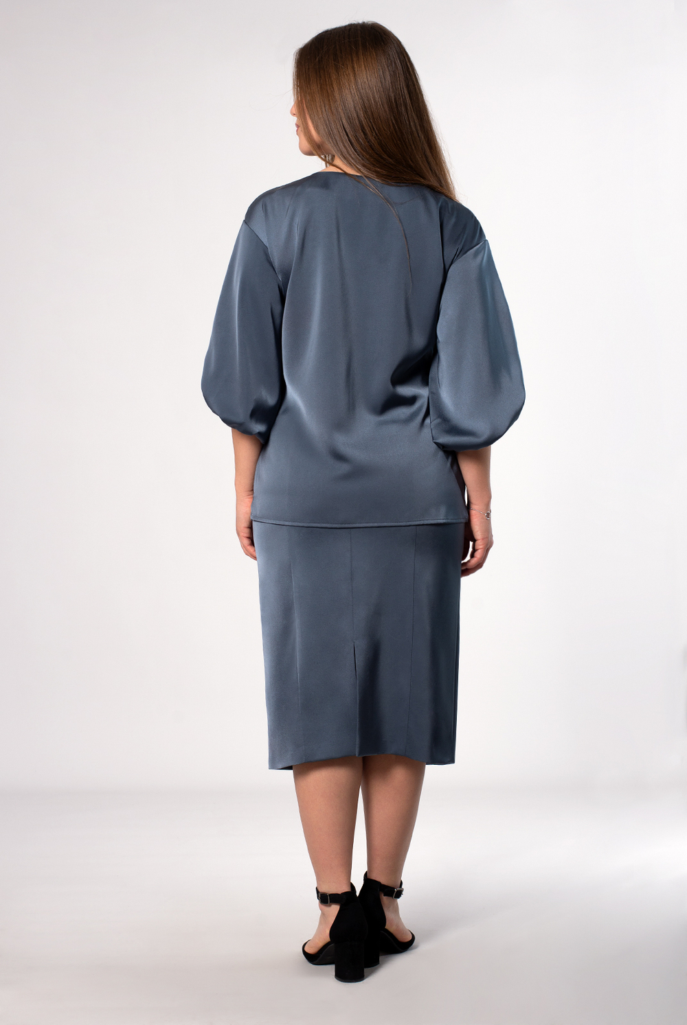 Юбка женская 4186ВП, Мокрый асф. #331МА014186ВП