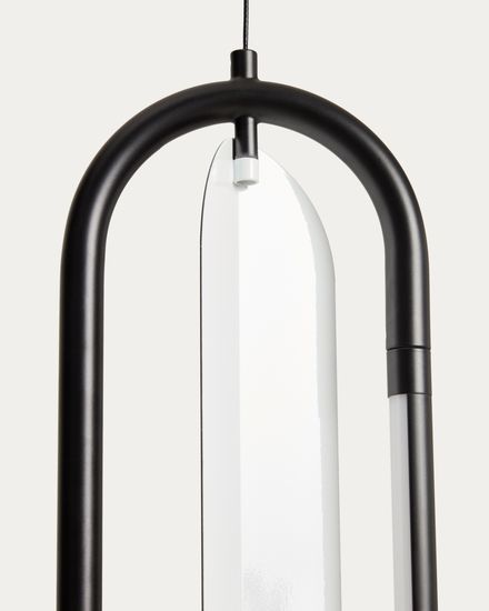 Потолочный светильник Bow из черного алюминия, Ø 16 см