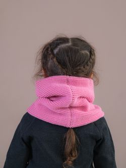 Снуд-резинка вязаный (Розовый)