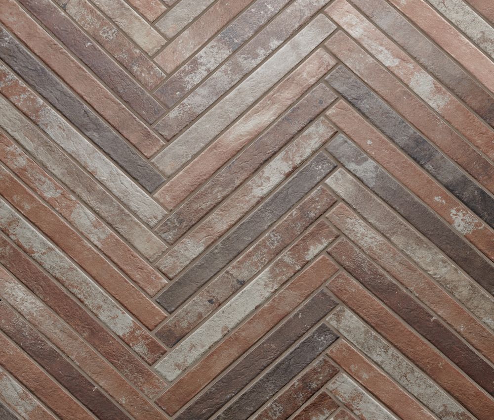 Ригельная плитка Rondine Harlem Red 450x48x9,5