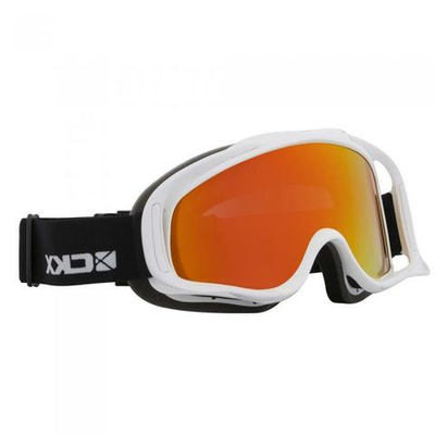 Очки снегоходные CKX FALCON с двойной линзой, красный Revo, белая оправа