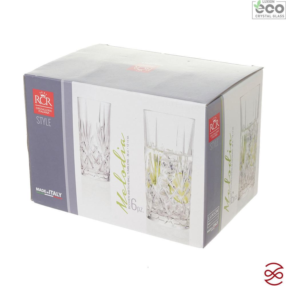 Набор стаканов для воды RCR Melodia 360мл (6шт)