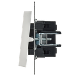 BRITE Выключатель 1-клавишный перекрестный 10А ВС10-1-3-БрБ белый IEK