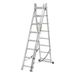 Лестница Сибртех трехсекционная 8 ступеней, алюминиевая