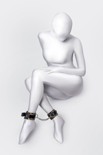 Оковы Anonymo с анималистическим принтом (Цвет: черный с леопардовым)