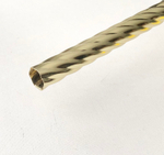 Карниз кованый витой "Ост Глобо" d20/16 мм двухрядный, цвет латунь