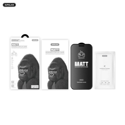 Защитное стекло SupGlass SG-13 Full Coverage Matt Gaming Glass IP 13/13 Pro/14 (6.1)
