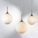 813023 Подвес GLOBO 1х40W E14 шампань/белый