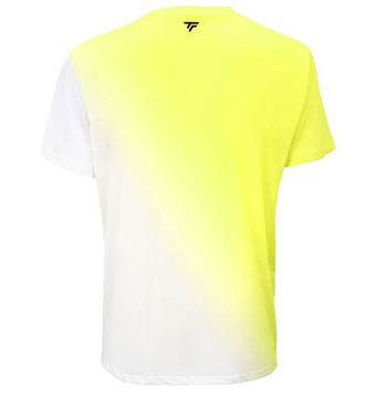 Мужская теннисная футболка Tecnifibre X-Loop Fire - white/yellow