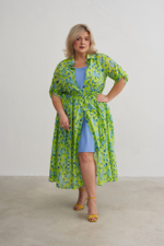 Платье хлопковое с поясом Тамбовчанка