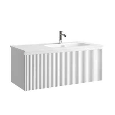 Тумба подвесная SANCOS Snob R 1.0 995х445х406, c одним ящиком оснащенным доводчиками, Bianco , арт.SNR1.0100RW