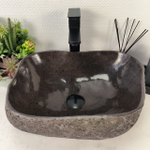 Раковина из речного камня RS-65065 44*33*15 0861