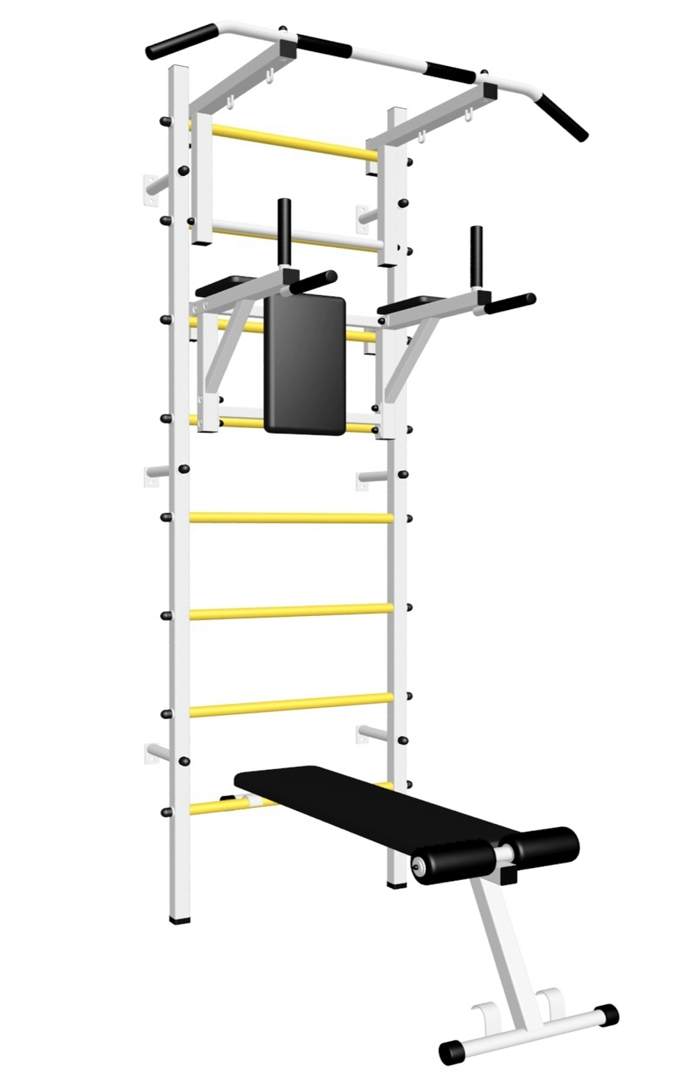 Шведская стенка Sv Sport 505 (Турник стандарт/Брусья/Скамья)