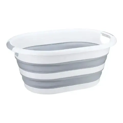 Таз ФЛЕКС овальный 17,5л складной Смоки