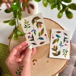 переводные тату «веточки» 🌿