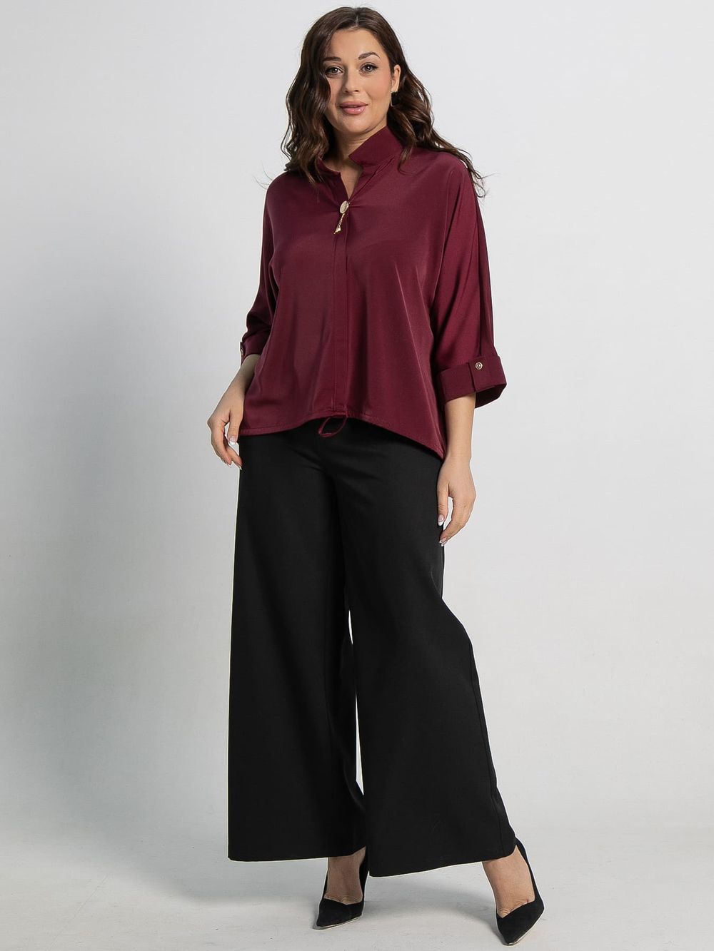 Блуза Серенада (бордовая) Б15135-24М LT Collection