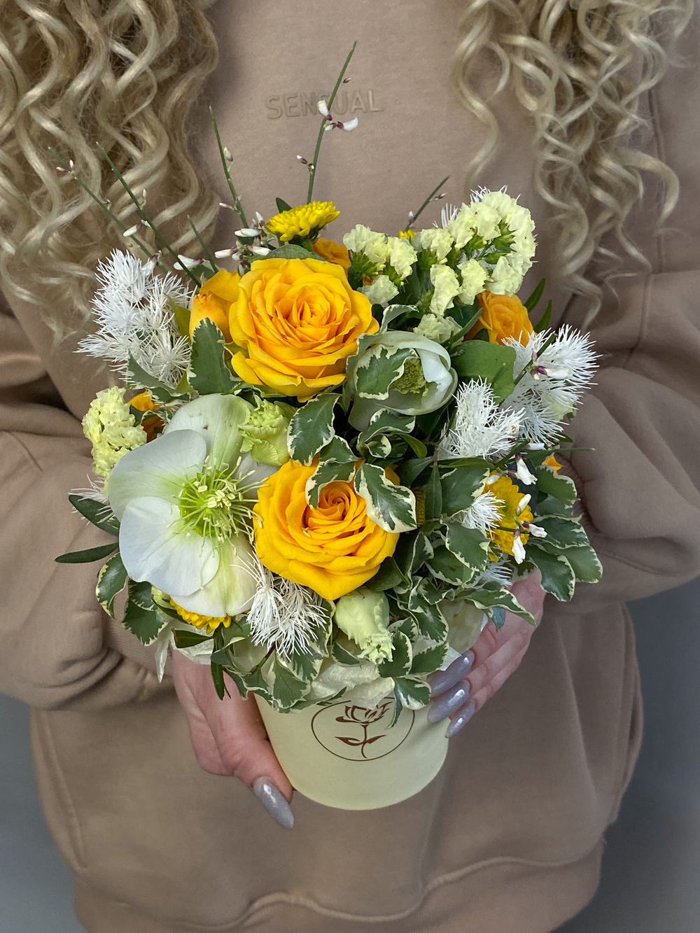 Композиция в стакане из коллекции "Лимонный тарт"