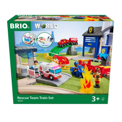 BRIO 36025 «Набор Deluxe «Пожарная служба и полиция», 38 деталей» 36025 — фото 1