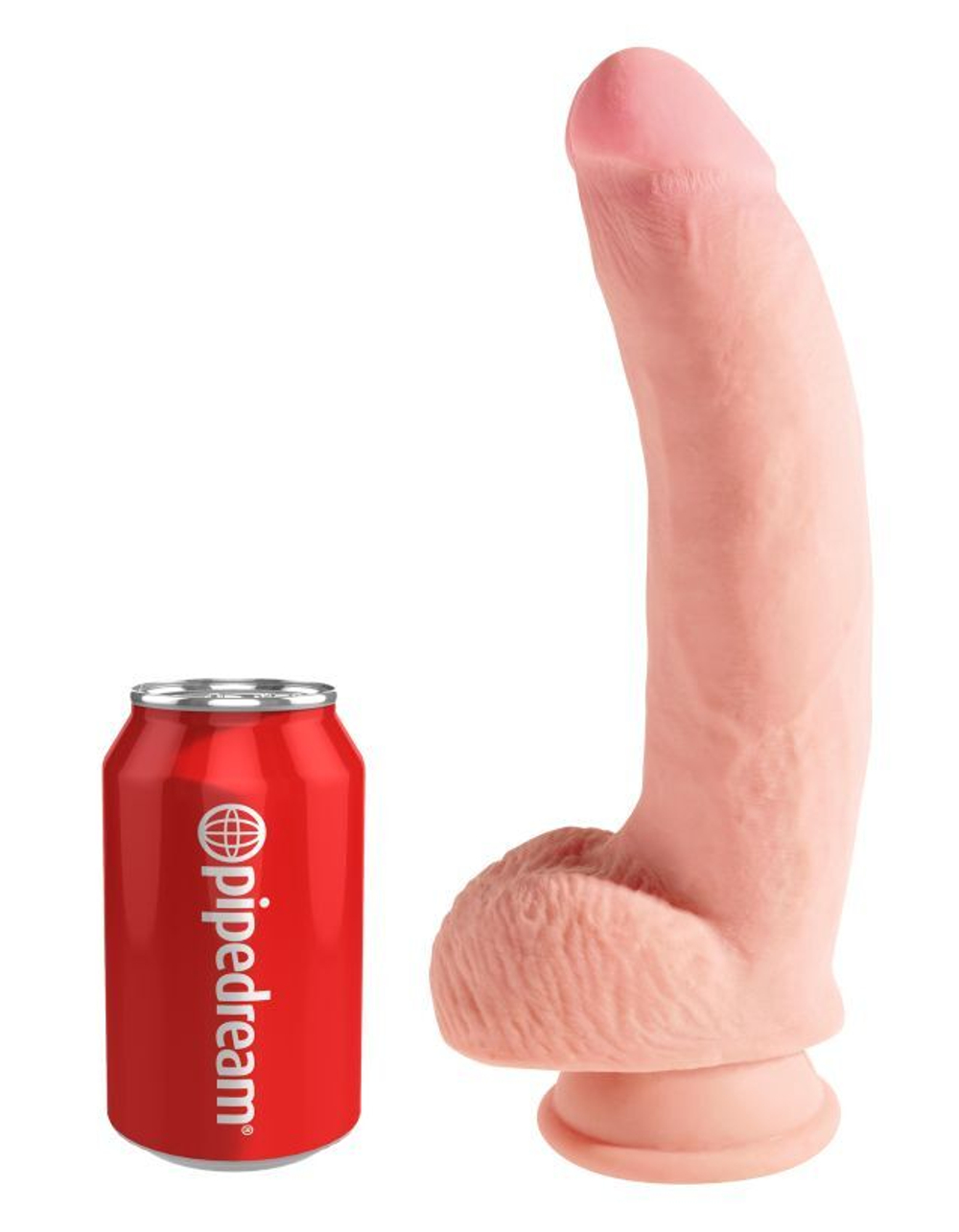 Фаллоимитатор на присоске Тройная плотность King Cock Plus 10 Triple Density Cock with Balls - Flesh