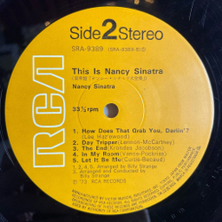 Винтажная виниловая пластинка LP This Is Nancy Sinatra (Japan 1972) (No Obi)