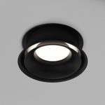 DK2403-BK Встраиваемый светильник влагозащ., IP 44, 10 Вт, GU10, черный, алюминий
