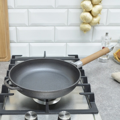 Сковорода 22см чугунная со съемной ручкой тм Гардарика