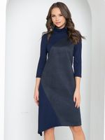 Платье Стильное из замши (синий, нью) Diolche