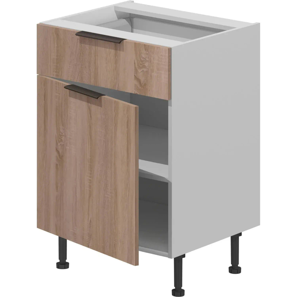 Шкаф SP_VOK база 1 ящик 1 дверь B1D1DW_72_60 (091 Дуб Сонома)