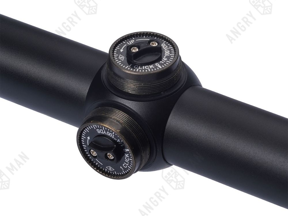 Прицел Quartz 4x32, сетка 3 (Mil-Dot) нить, без подсветки, 25.4мм, 1/4 МОА, 305г, Gaut