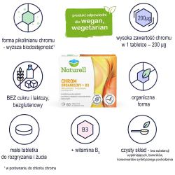 Naturell Organic Chromium + B3 - 60 сосательных таблеток
