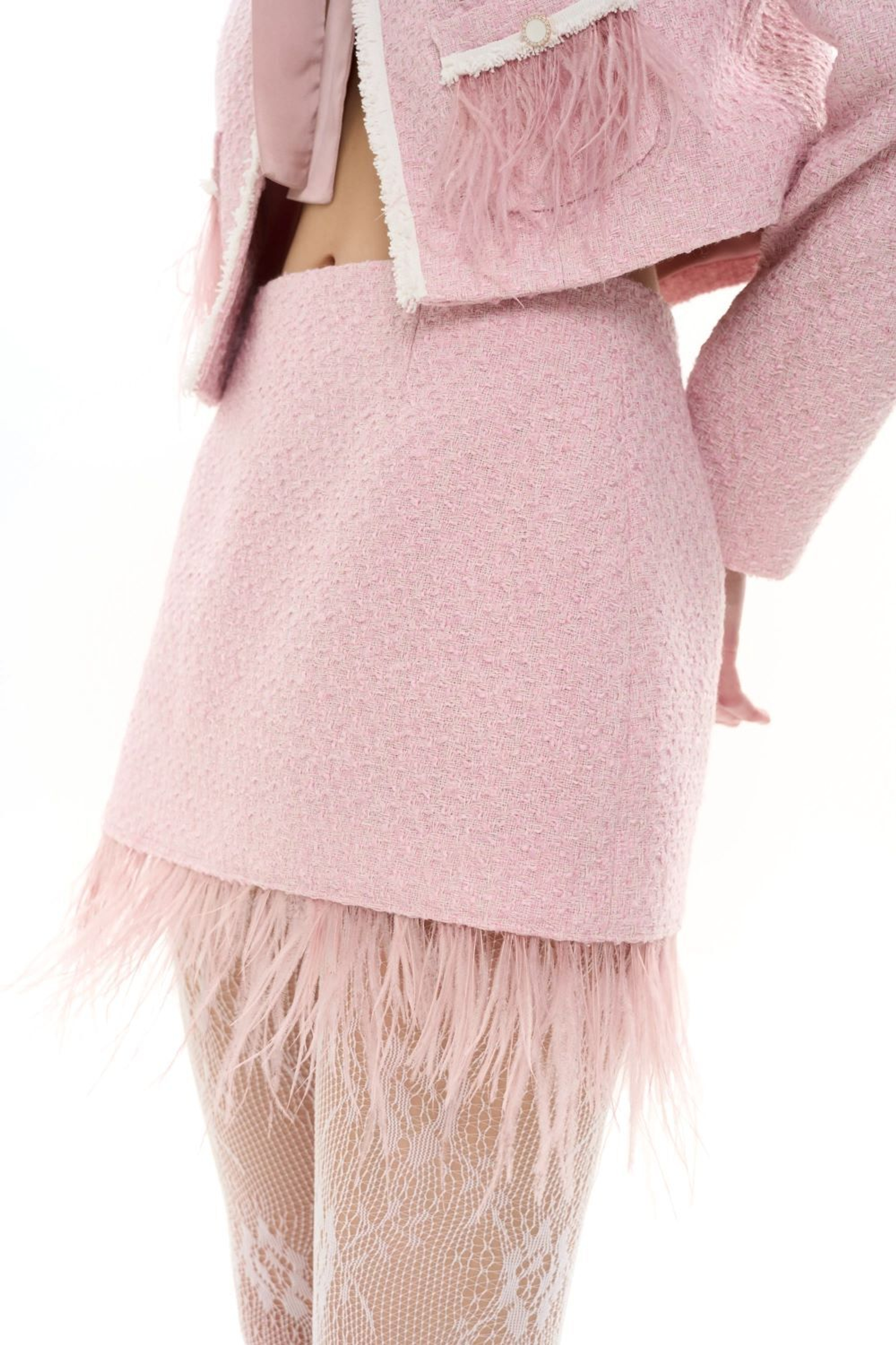 Юбка-мини с бахрамой