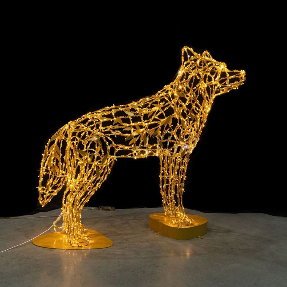 Светодиодная фигура "Волк"
