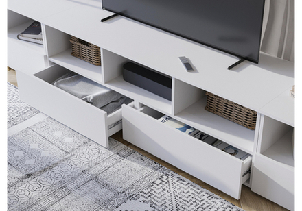 ТВ-тумба Woodville Элла ТБ 02 белый, белый