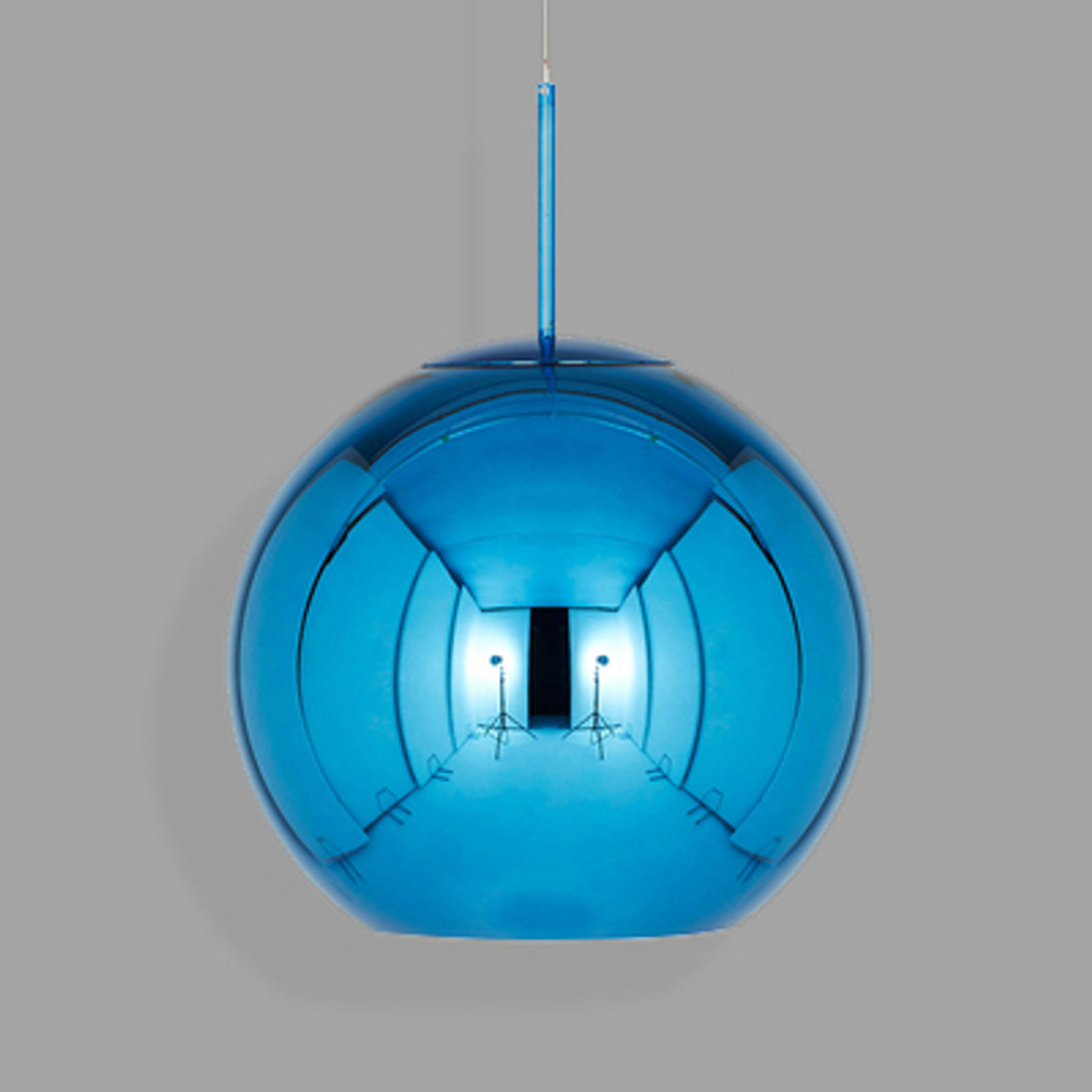 Подвесной дизайнерский светильник  Copper shade by Tom Dixon (синий, D40)