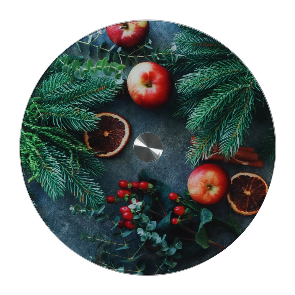 Подставка для торта вращающаяся d-32см "Зимний натюрморт"