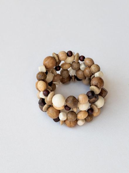 Деревянный браслет "Пружинка"