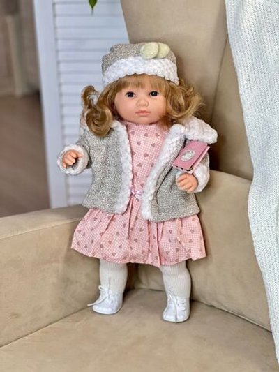 Кукла Berbesa мягконабивная 42см SANDRA в пакете (4419K)