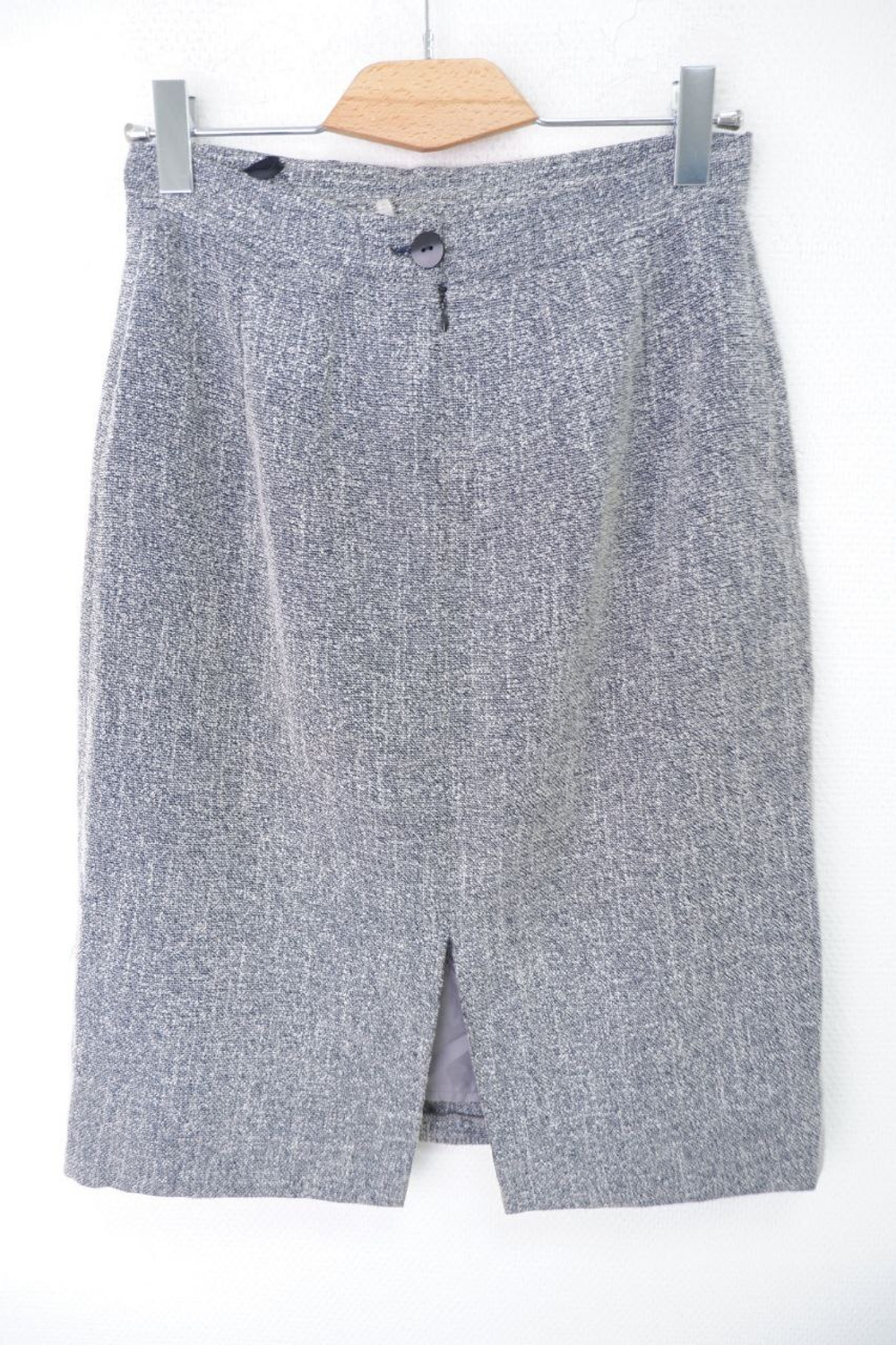 Юбка светло-серая стильная 42 размер