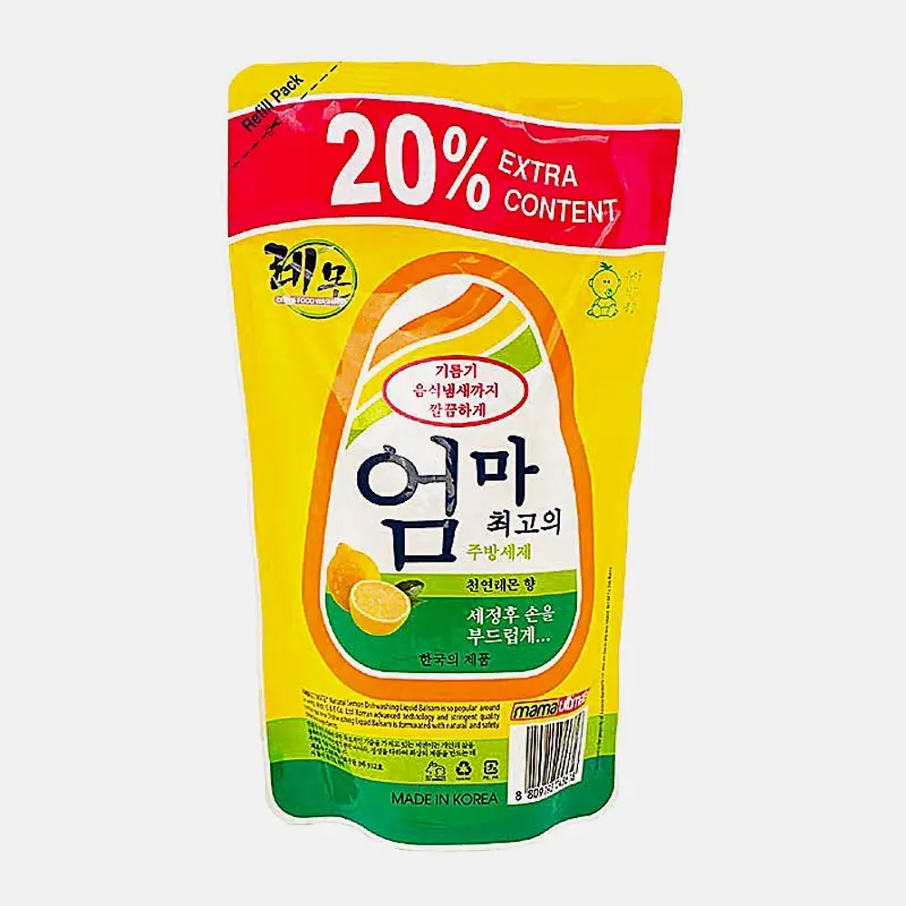 Концентрат-бальзам для мытья посуды фруктов овощей детских принадлежностей Mama Ultimate Лимон 600мл