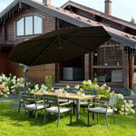 Зонт ROYAL FAMILY SKY BLACK круглый в комплекте с базой