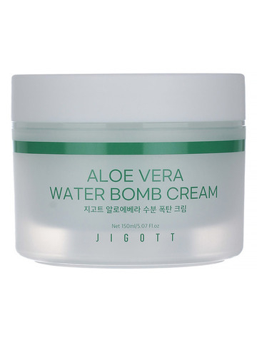 JIGOTT Крем для лица с алоэ успокаивающий/Aloe Vera Water Bomb Cream, 150мл
