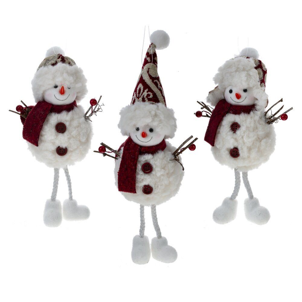 GAEM Изделие декоративное подвесное "Снеговик", L11 W7 H25 см, 3в.