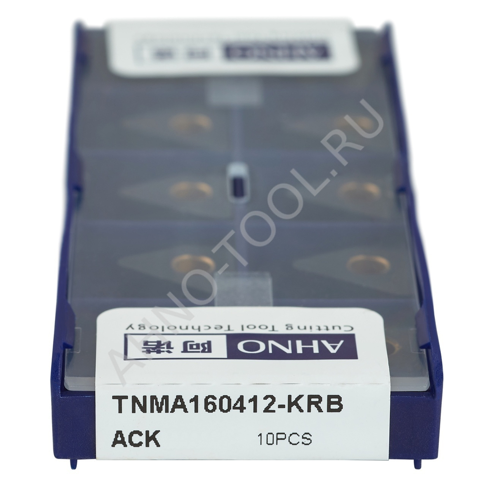 Пластина твердосплавная ISO TNMA160412-KRB ACK10E AHNO по чугуну, чистовая