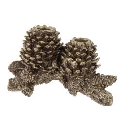 GAEM Подсвечник "Шишки", L21,5 W12 H11 см