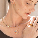 Колье Coeur de Lion Multicolour Gold 2057/10-1516