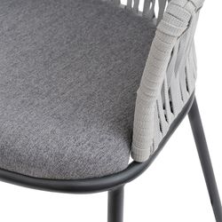 Стул полубарный Haugen, темно-серый/светло-серый