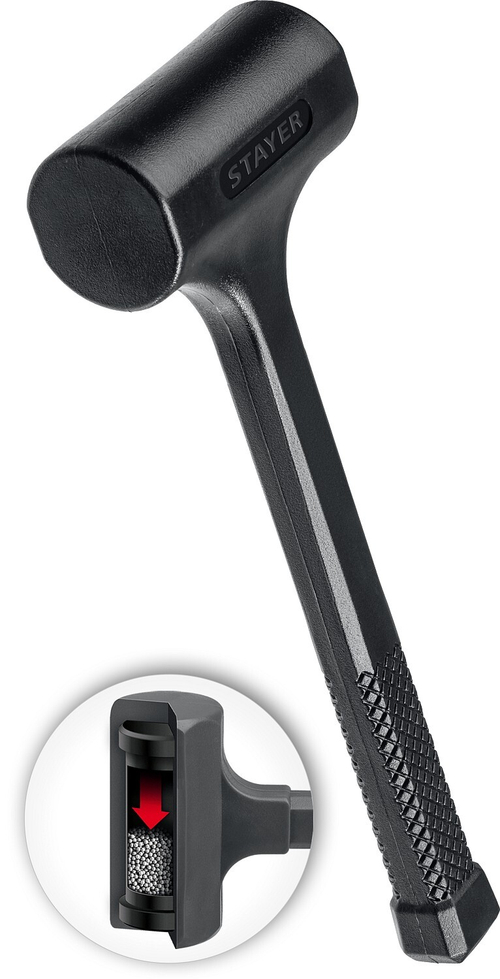 STAYER 1350 г 60 мм безынерционный молоток облитый эластомером