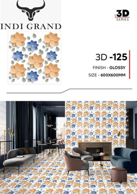 Керамогранит 3D 60х60 glossy-125